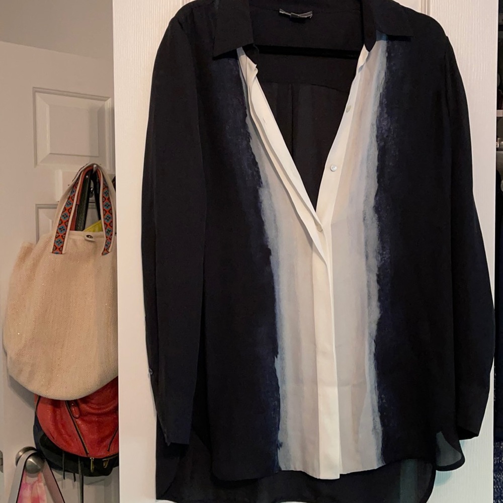 VINCE Tie-Dye Button Down